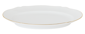 Ginori Corona Oro Brillante Oval Platter - 13.5"